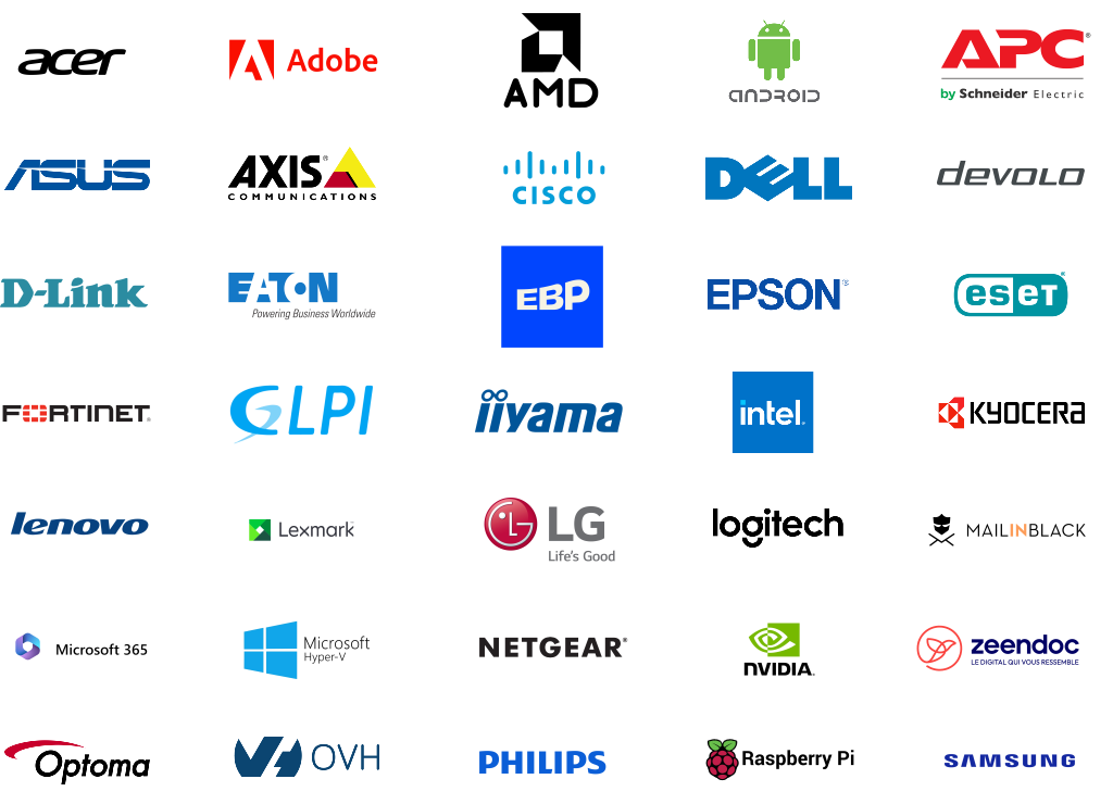 Logos des partenaires d'IBC Dialog