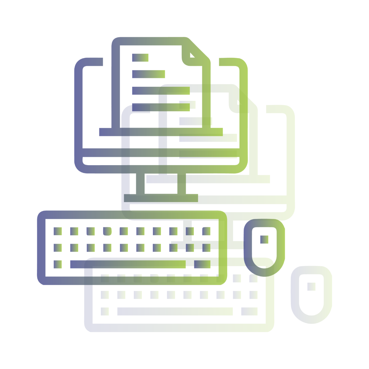Logo représentant un logiciel de bureautique sur un ordinateur