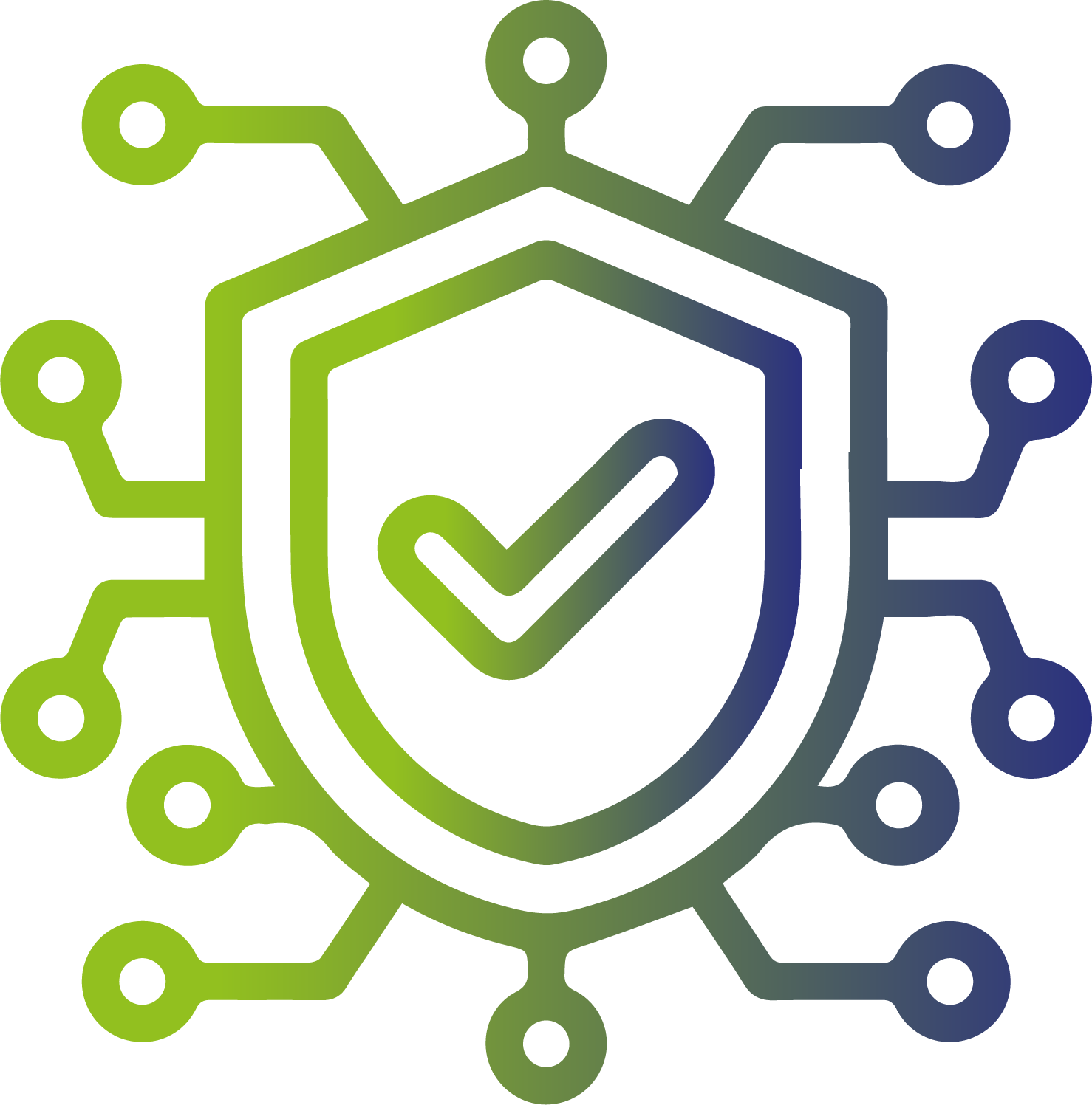 Logo d'un bouclier représentant la sécurité informatique